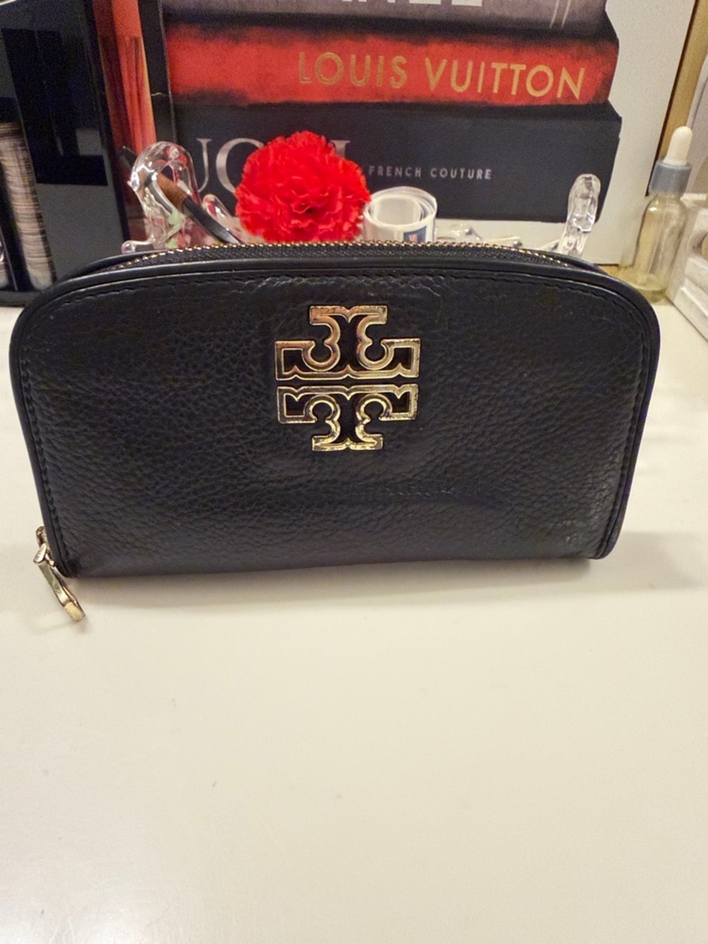 Tory Burch Black leather wallet